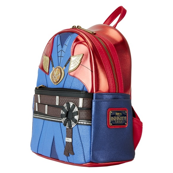 LOUNGEFLY Marvel Metallic Doctor Strange Cosplay Mini Backpack - Picture 3 of 16